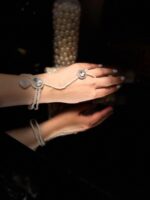 Pearls and Polki hand piece - Image 6