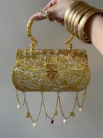 Bridal Gold tussle butterfly clutch - Image 2