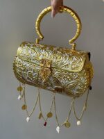 Bridal Gold tussle butterfly clutch - Image 3