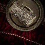Bridal clutch adorned with Kundan