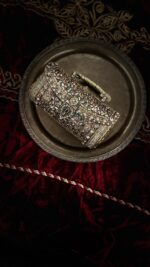Bridal clutch adorned with Kundan