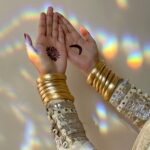 Golden bangles set