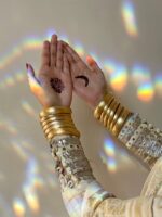 Golden bangles set