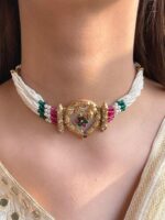 Zeenat pearl choker - Image 3