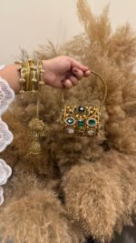 Antique Jewel pop mini clutch